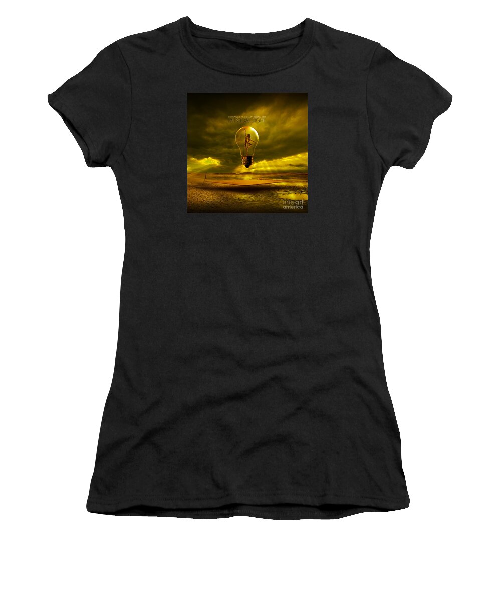 Light Women's T-Shirt featuring the digital art Mystical Light #2 by Franziskus Pfleghart