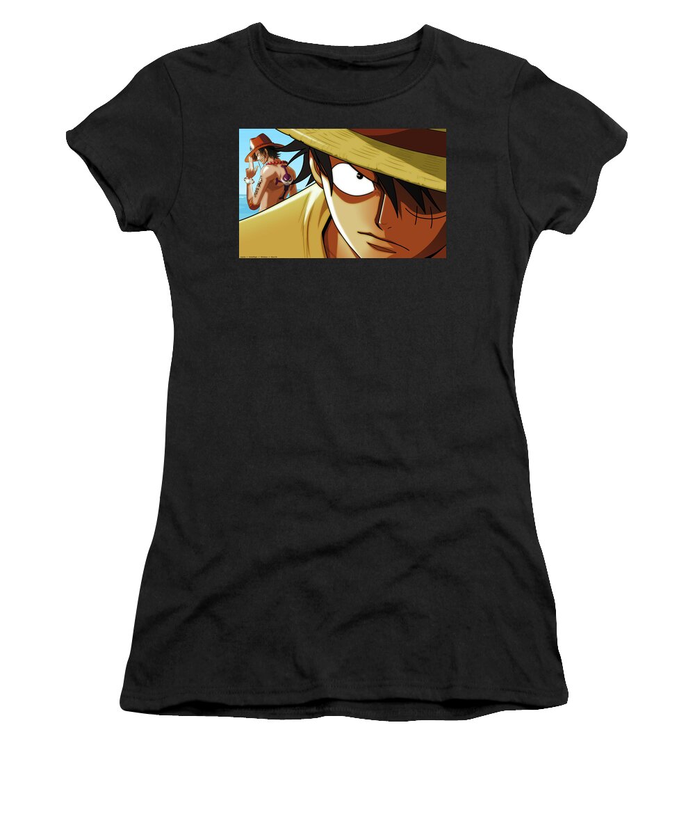 One Piece Women's T-Shirt featuring the digital art One Piece #2 by Maye Loeser