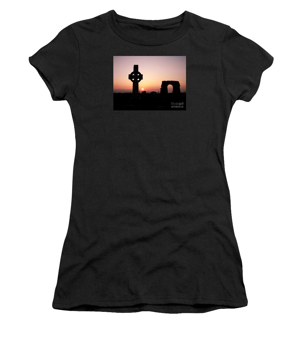 Sunset Women's T-Shirt featuring the photograph Rathkieran Sunset #2 by Joe Cashin