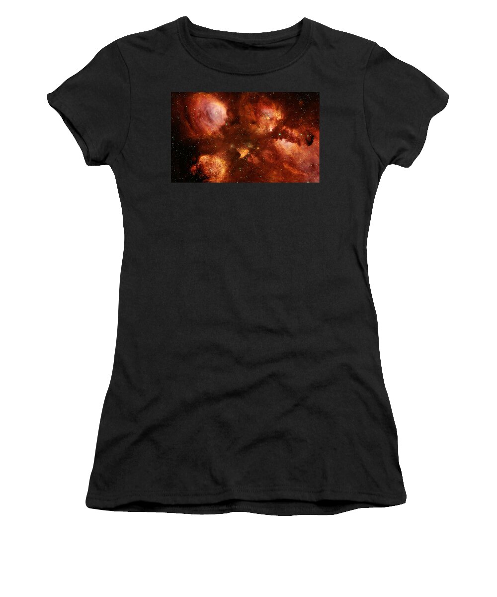 Space Women's T-Shirt featuring the digital art Space #2 by Maye Loeser