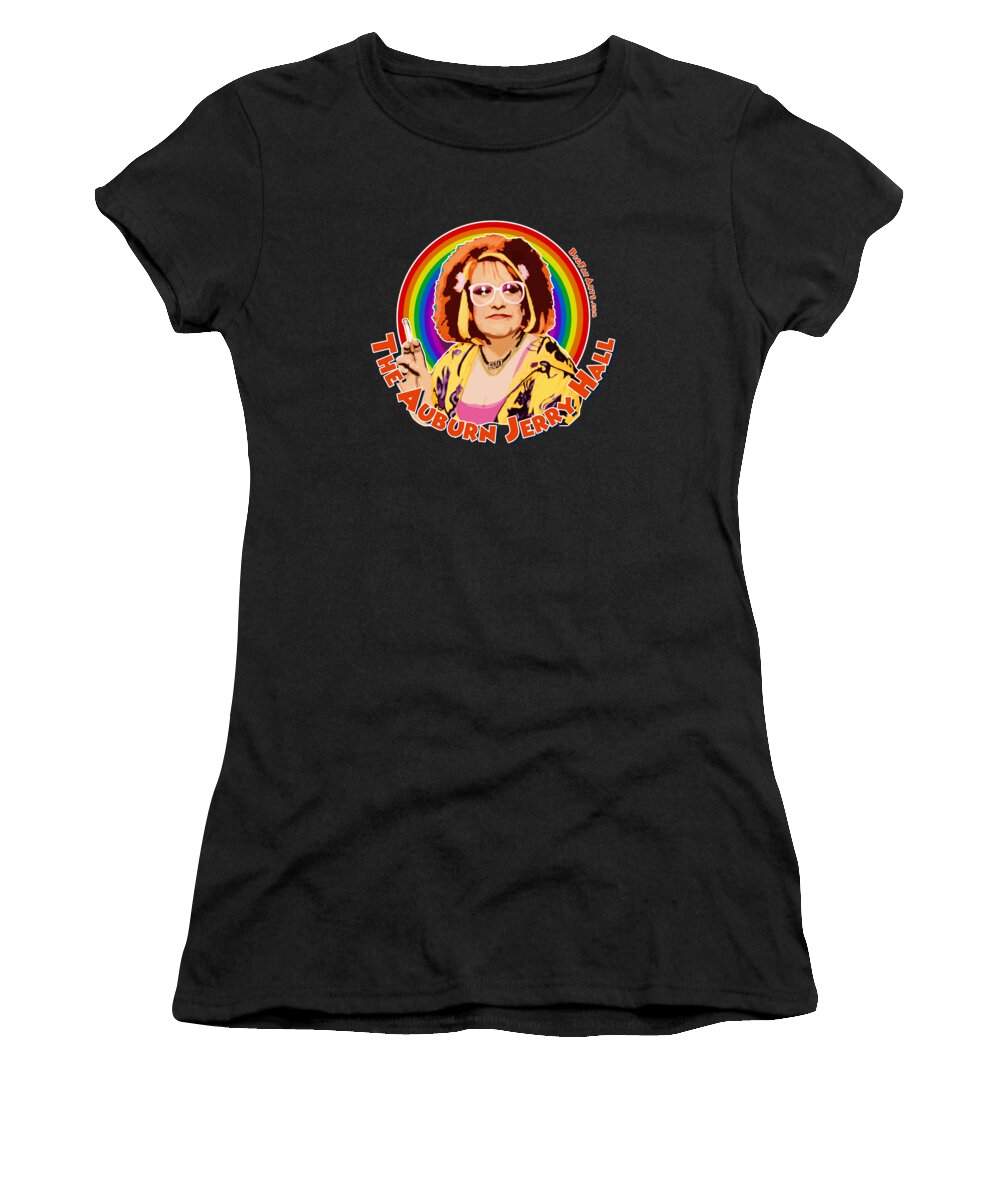 Auburn Jerry Hall Kathy Burke Gimme Gimme Gimme Vile Pussy Person Gay Laziness Women's T-Shirt featuring the digital art The Auburn Jerry Hall #2 by BFA Prints