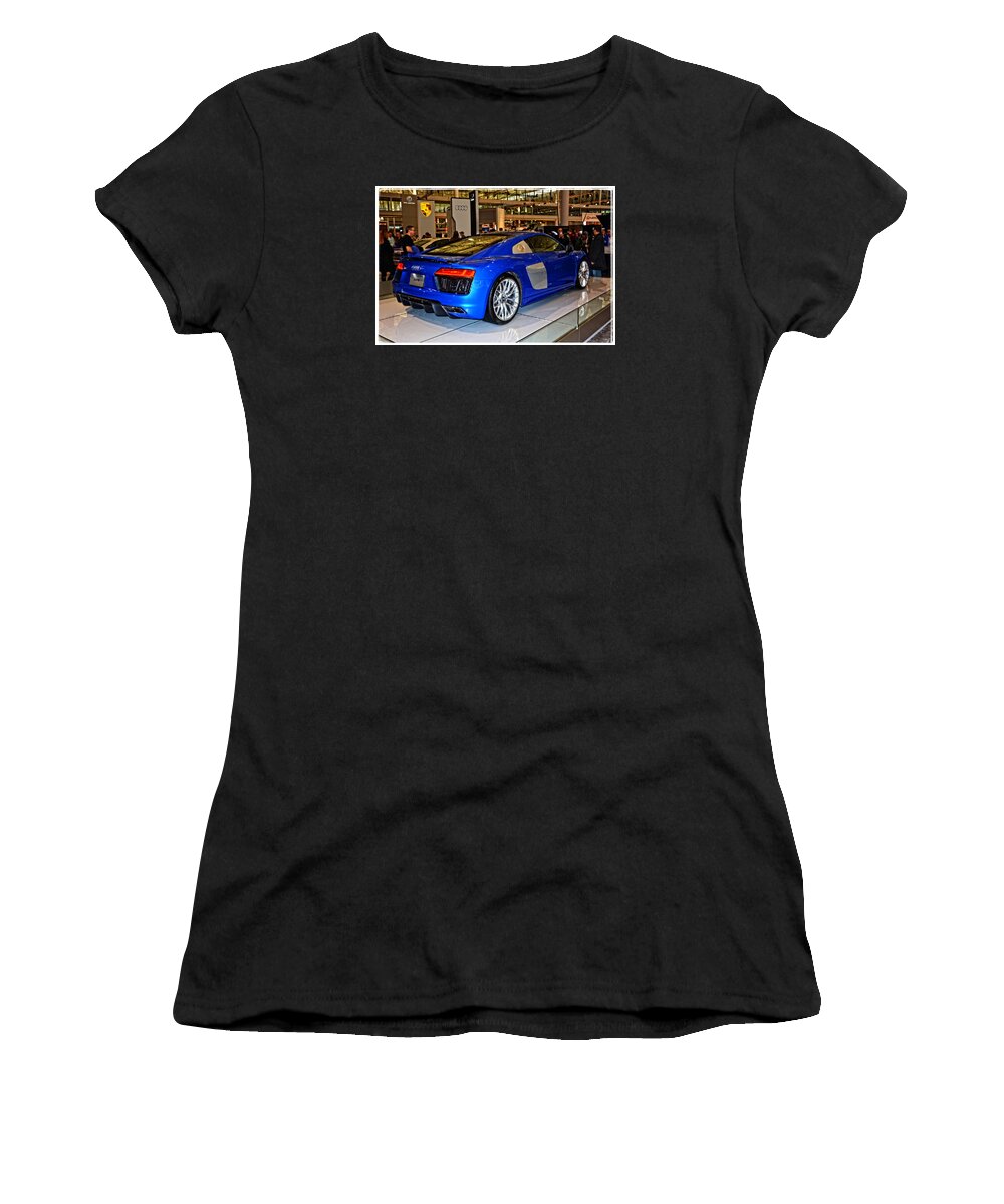 2016 Women's T-Shirt featuring the photograph 2016 Audi R8 by Mike Martin
