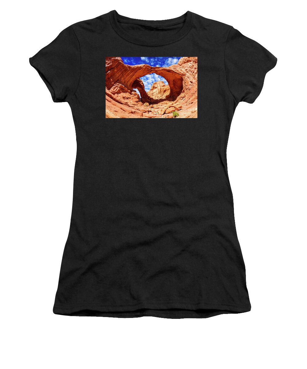 Arches National Park Women's T-Shirt featuring the photograph Arches National Park by Raul Rodriguez