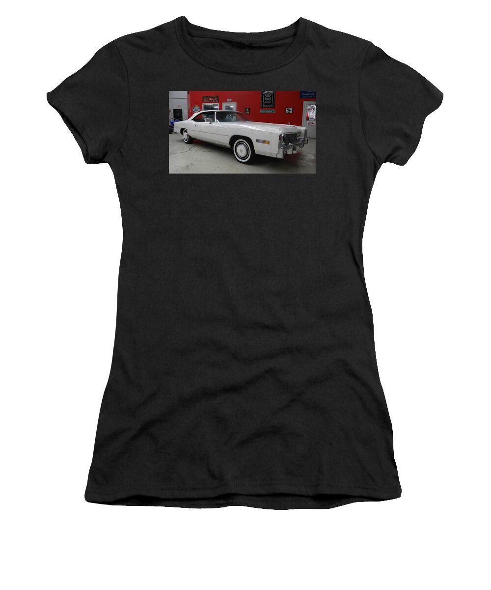 Cadillac Eldorado Women's T-Shirt featuring the photograph Cadillac Eldorado #3 by Mariel Mcmeeking