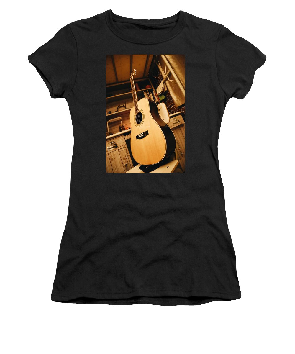 Guitar Women's T-Shirt featuring the photograph Guitar #3 by Mariel Mcmeeking