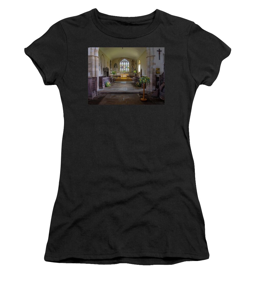Anglican Women's T-Shirt featuring the photograph Holy Cross Church, Ramsbury by Mark Llewellyn