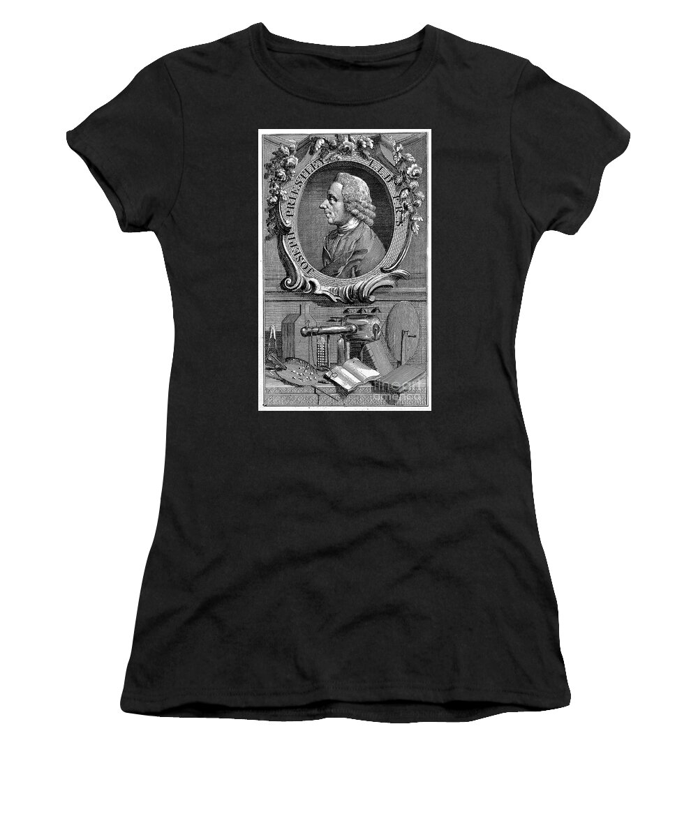History Women's T-Shirt featuring the photograph Joseph Priestley, English Chemist #3 by Wellcome Images