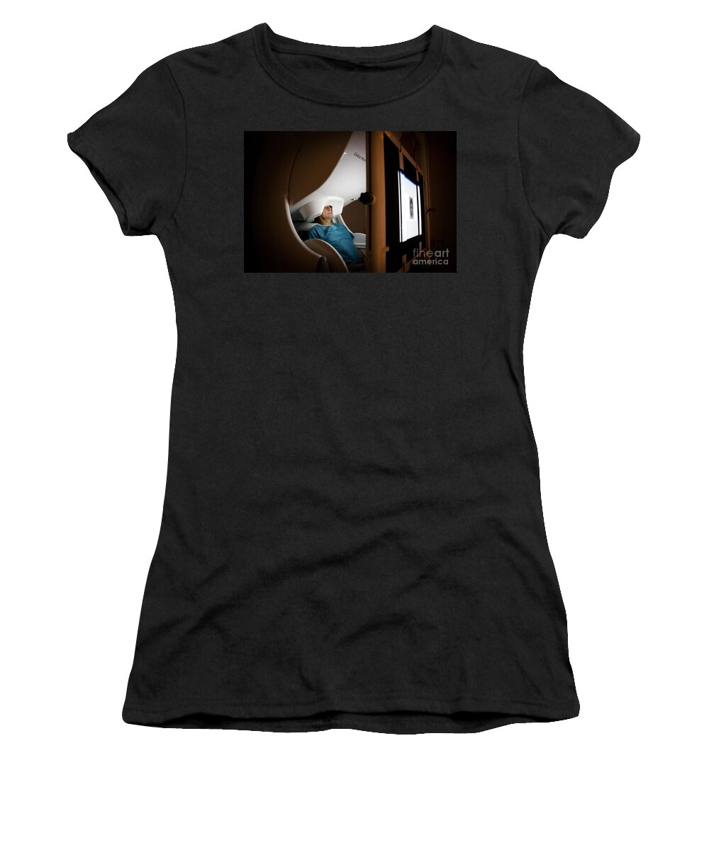 Examination Women's T-Shirt featuring the photograph Magnetoencephalography #3 by Amlie Benoist