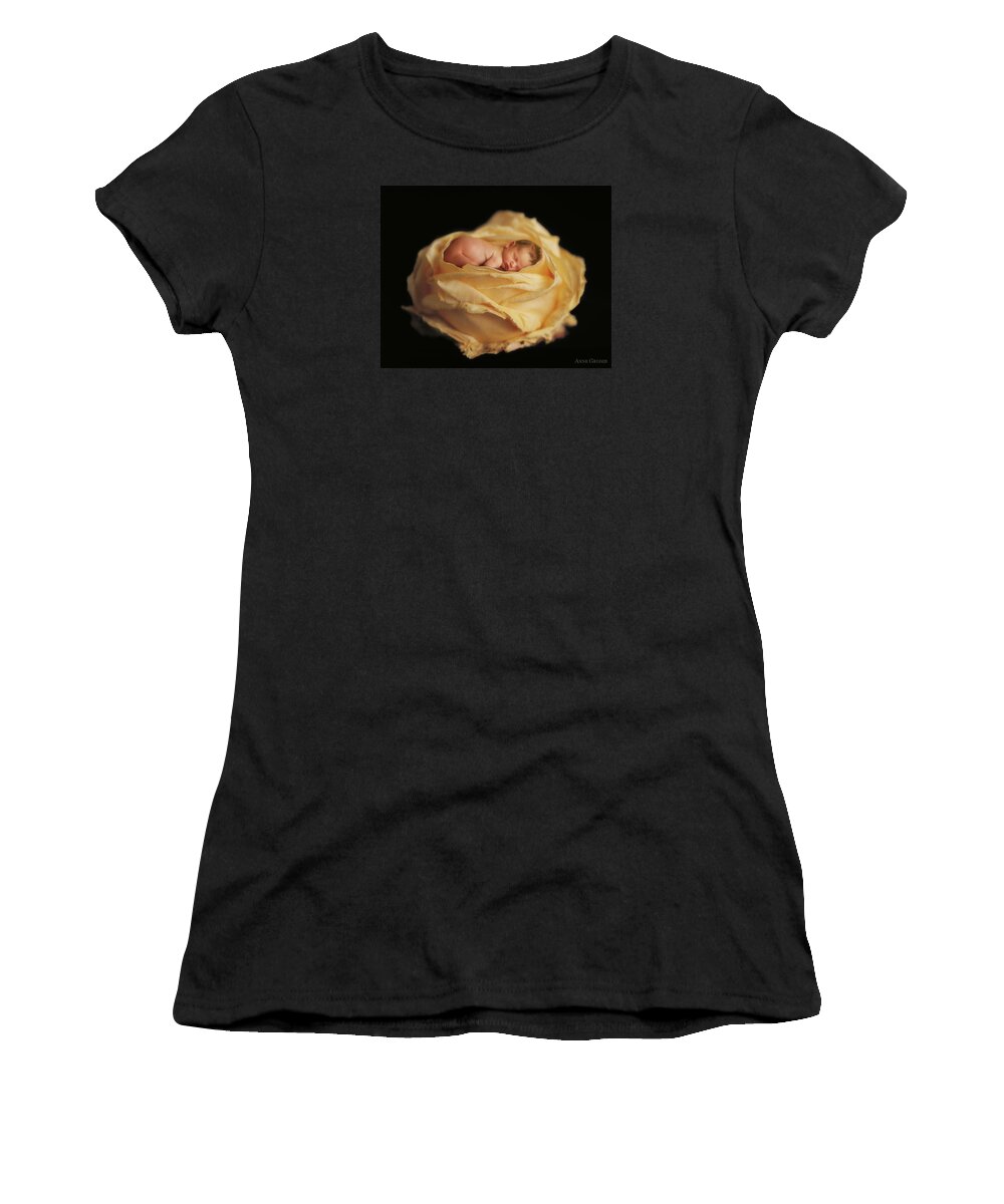 Rose Women's T-Shirt featuring the photograph Garden Rose by Anne Geddes