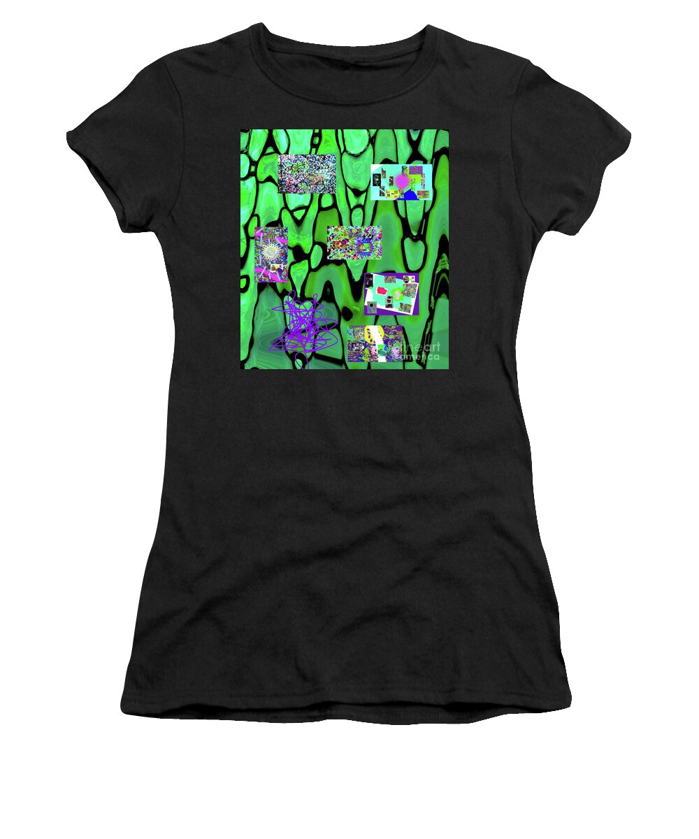 Walter Paul Bebirian Women's T-Shirt featuring the digital art 4-29-2015kabcdefghijklmnopqrt by Walter Paul Bebirian