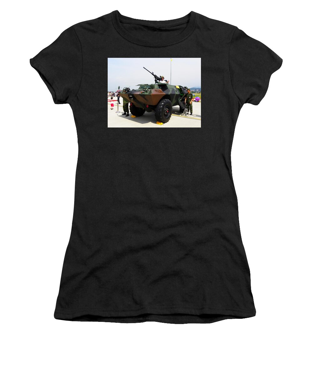 Cadillac Gage Commando Women's T-Shirt featuring the photograph Cadillac Gage Commando #4 by Mariel Mcmeeking
