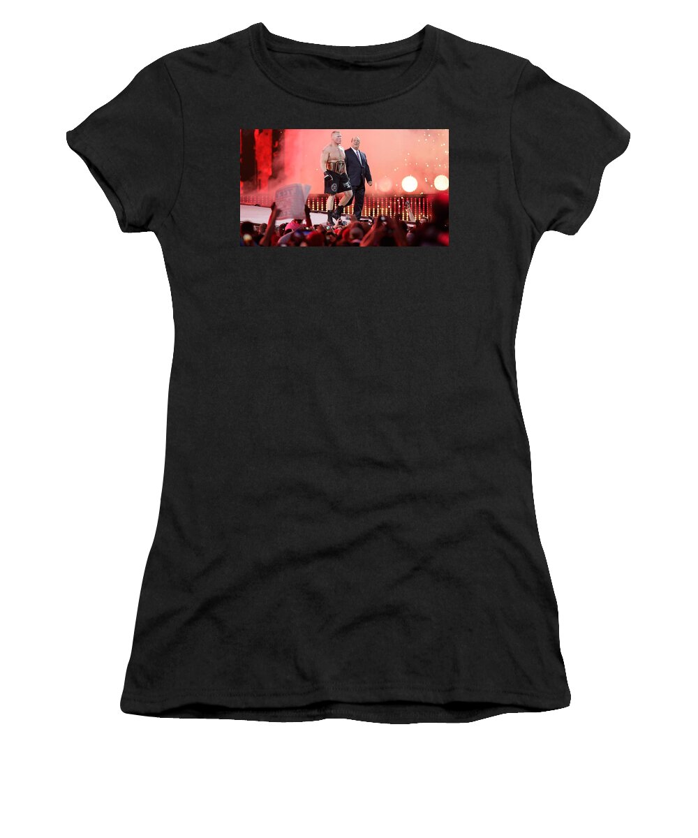 Wrestling Women's T-Shirt featuring the photograph Wrestling #4 by Jackie Russo