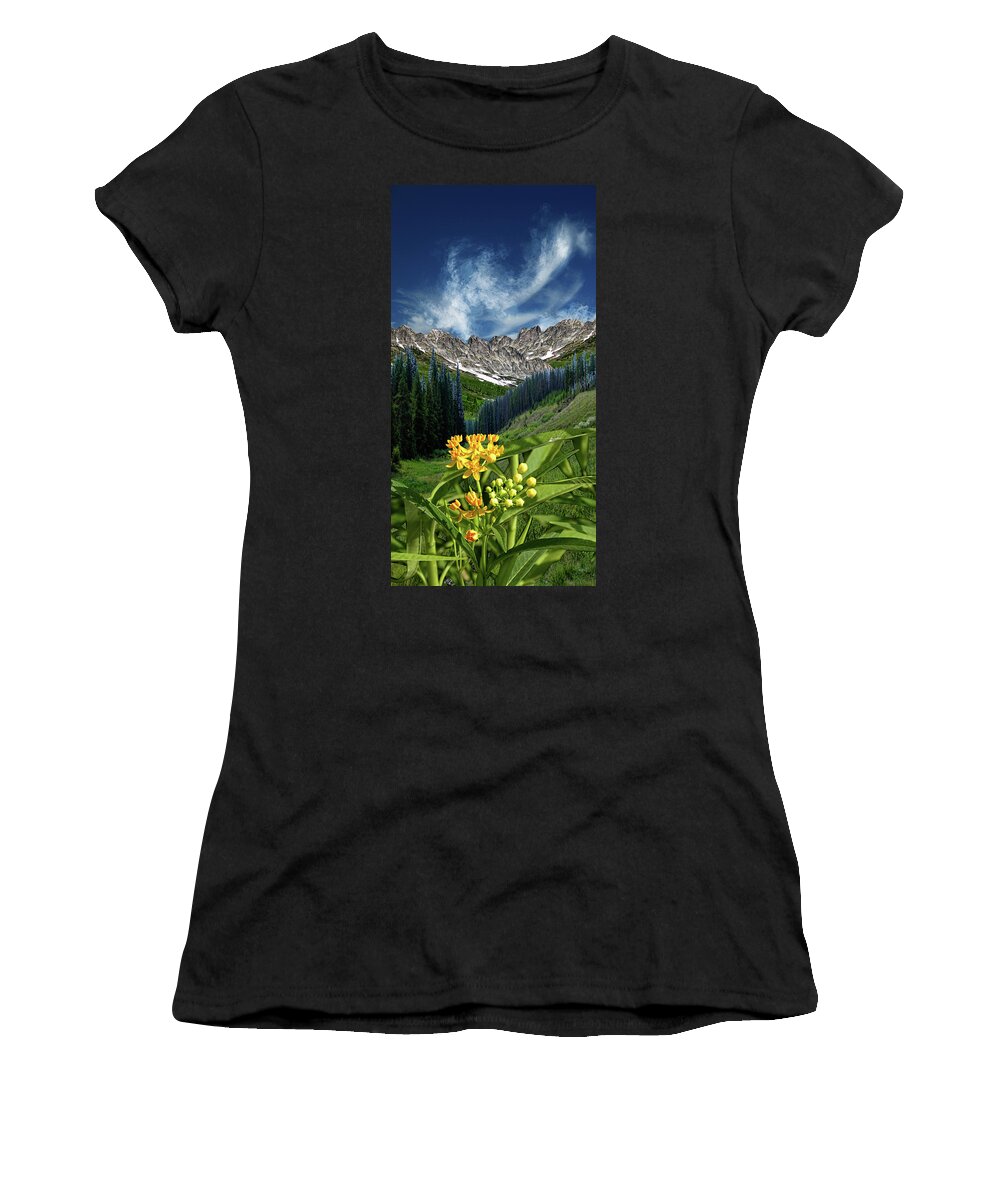 Mountains Women's T-Shirt featuring the photograph 4415 by Peter Holme III