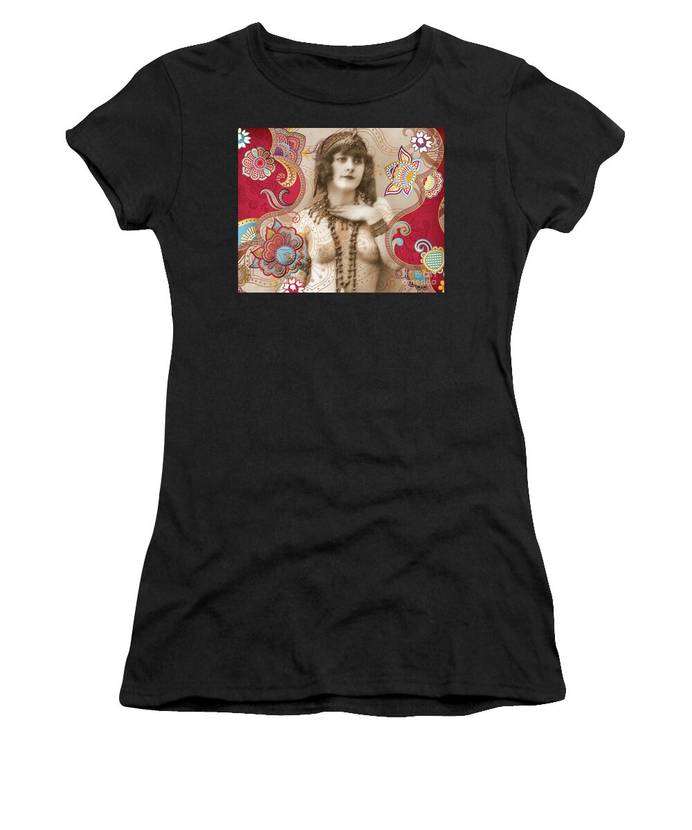 Nostalgic Seduction Women's T-Shirt featuring the photograph Nostalgic Seduction Goddess #49 by Chris Andruskiewicz