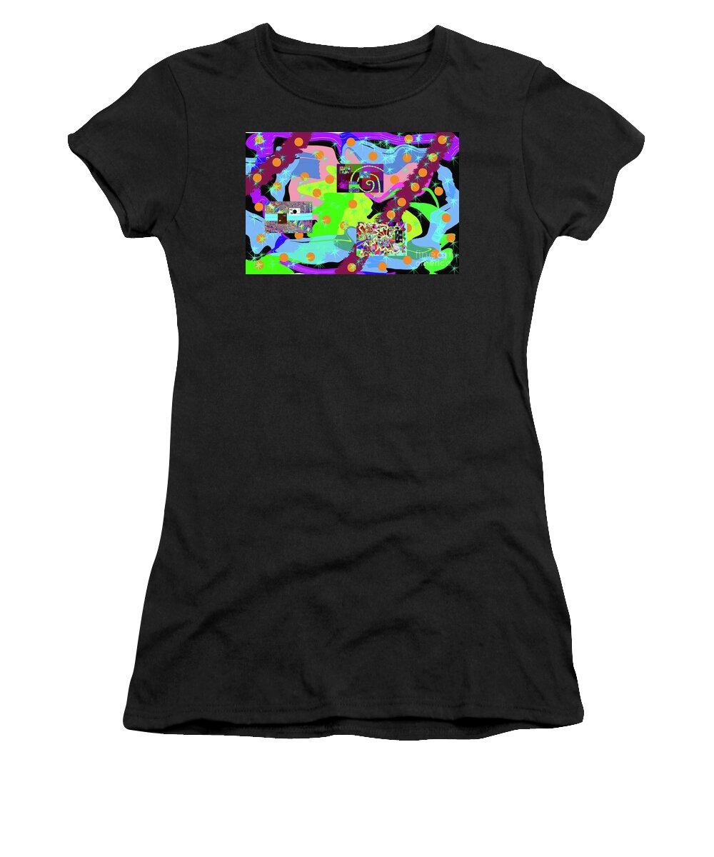 Walter Paul Bebirian Women's T-Shirt featuring the digital art 6-19-2015fabcdefghijklmnopqrtu by Walter Paul Bebirian