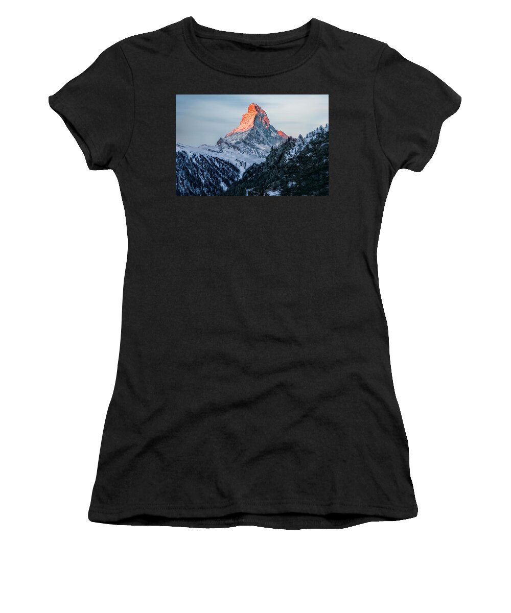 Matterhorn Women's T-Shirt featuring the photograph Zermatt - Switzerland #6 by Joana Kruse