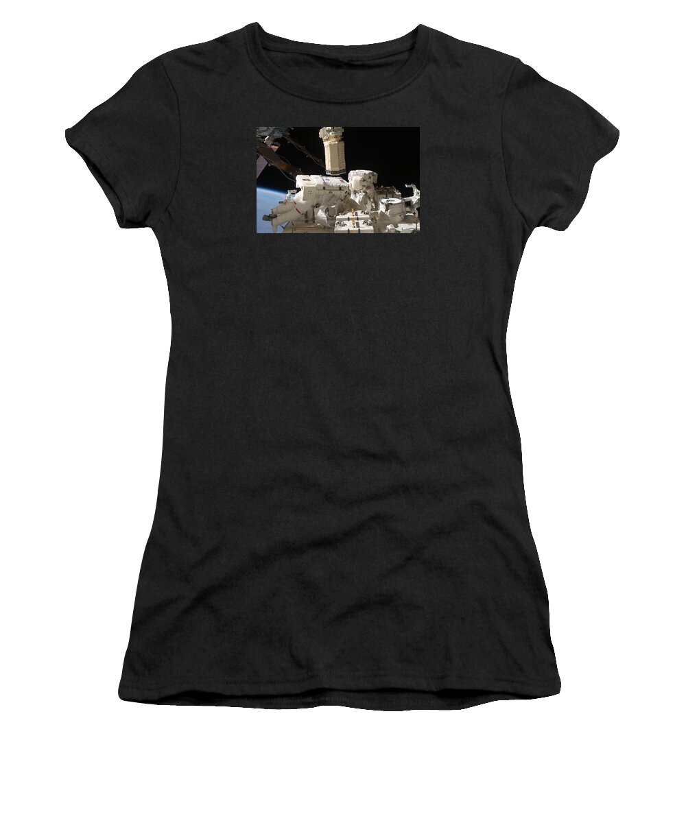 Space Women's T-Shirt featuring the photograph Astronauts at Work 44 by Steve Kearns
