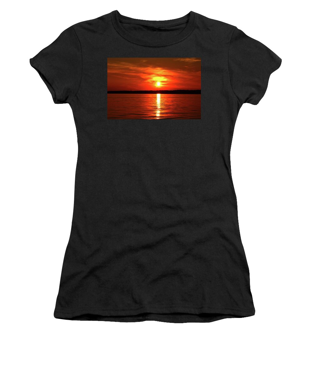 Abstract Women's T-Shirt featuring the photograph 7.50 Pm #750 by Lyle Crump