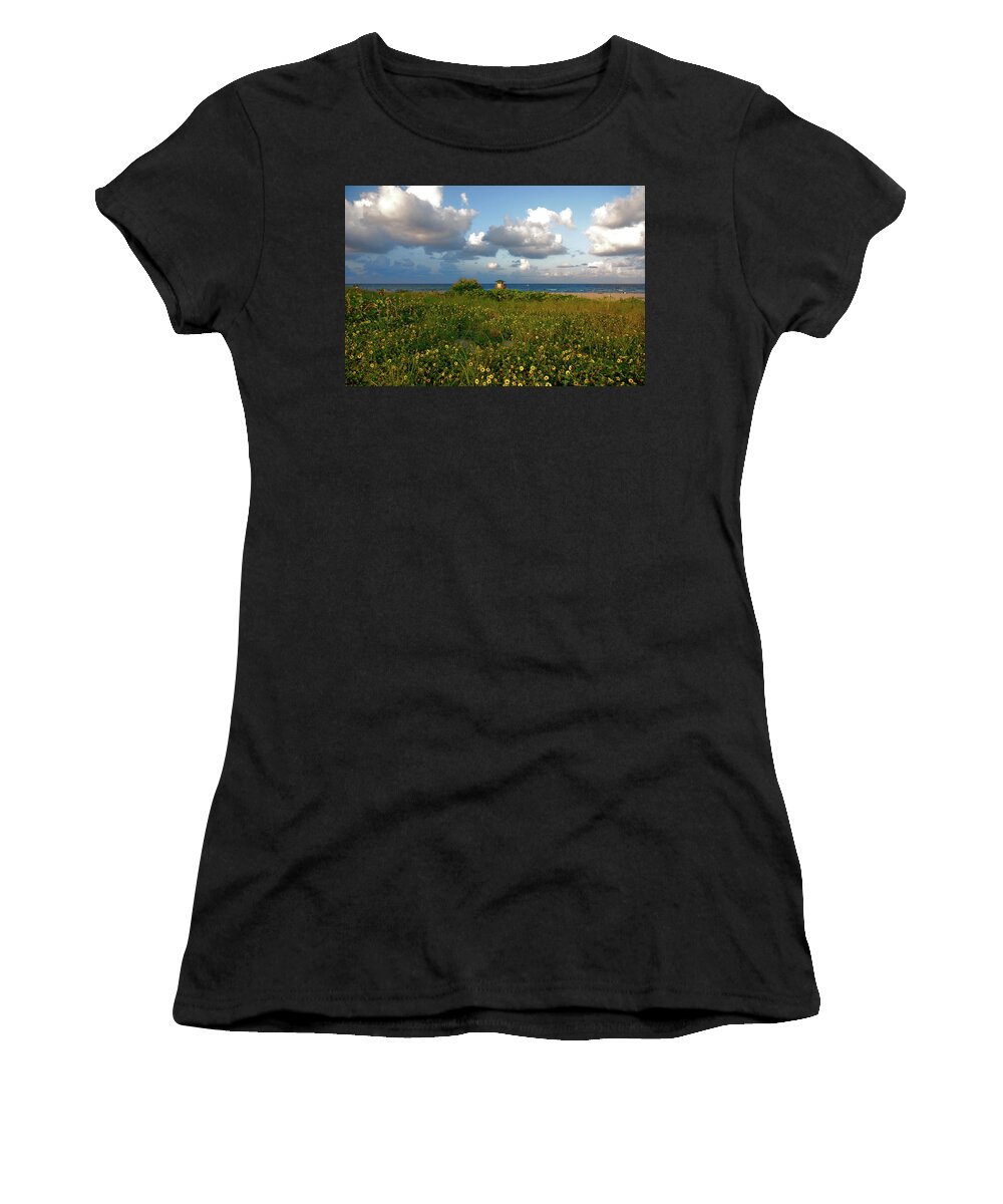 Sunflowers Women's T-Shirt featuring the photograph 8- Sunflowers In Paradise by Joseph Keane