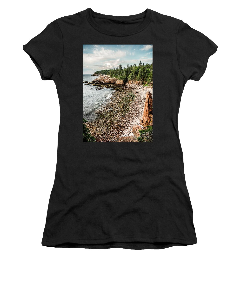Acadia National Park Women's T-Shirt featuring the photograph A Beautiful View by Susan Garver
