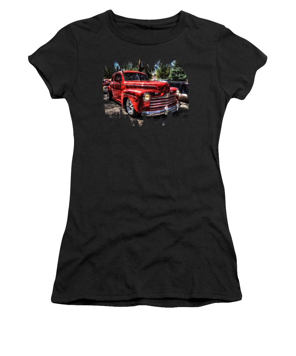 46 Ford Women's T-Shirt featuring the photograph A Cool 46 Ford Coupe by Thom Zehrfeld