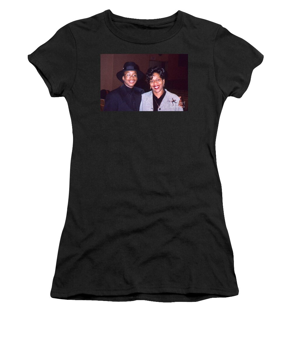 Joshua Women's T-Shirt featuring the photograph A Cool Dude and His Mom by Angela L Walker