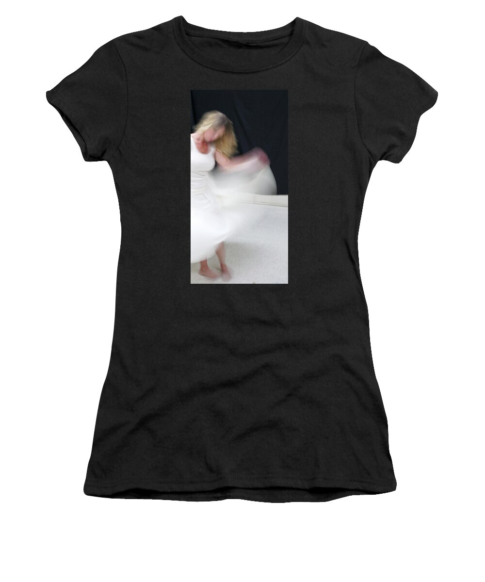 Dance Women's T-Shirt featuring the photograph A Dance in White #1222 by Raymond Magnani