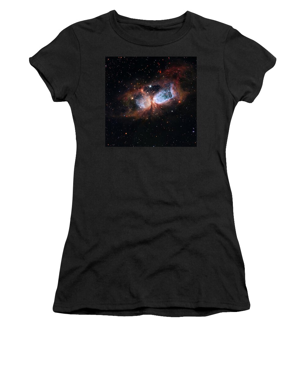 Space Women's T-Shirt featuring the photograph A Composite Image of the Swan by Eric Glaser