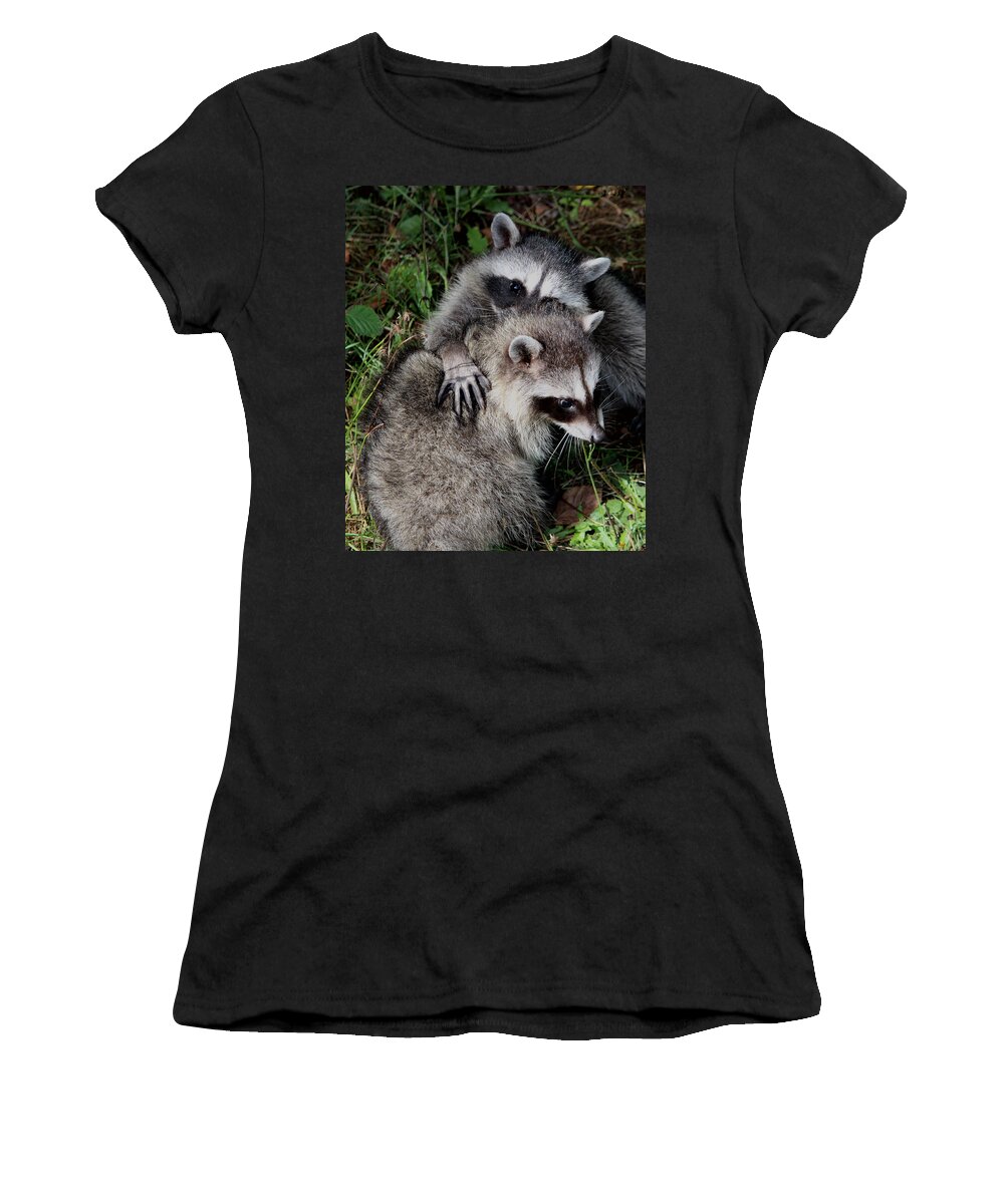 Animals Women's T-Shirt featuring the photograph A Hug and a Secret by Kym Backland
