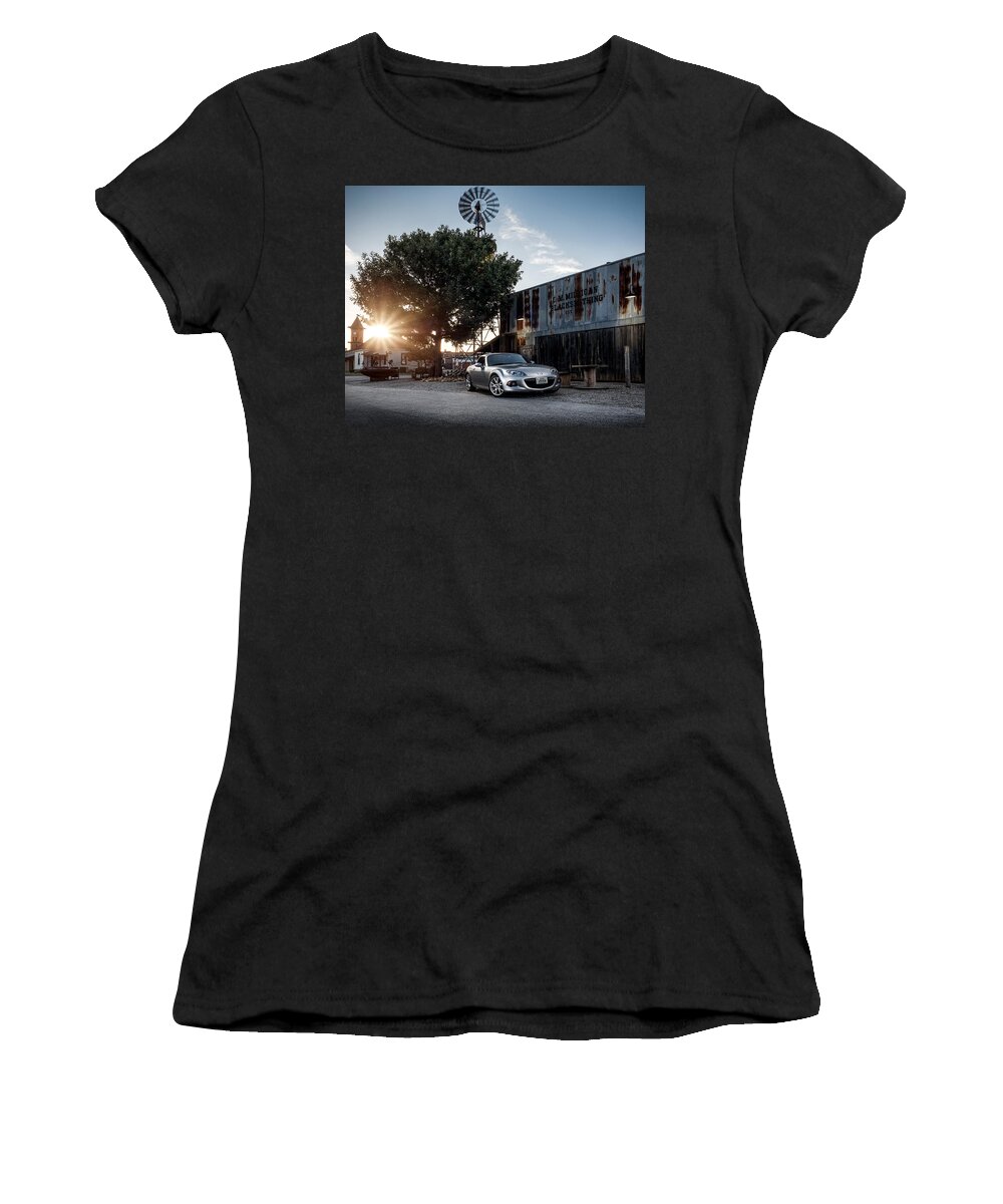 Automotive Women's T-Shirt featuring the digital art Little Drop of Sunshine by Douglas Pittman