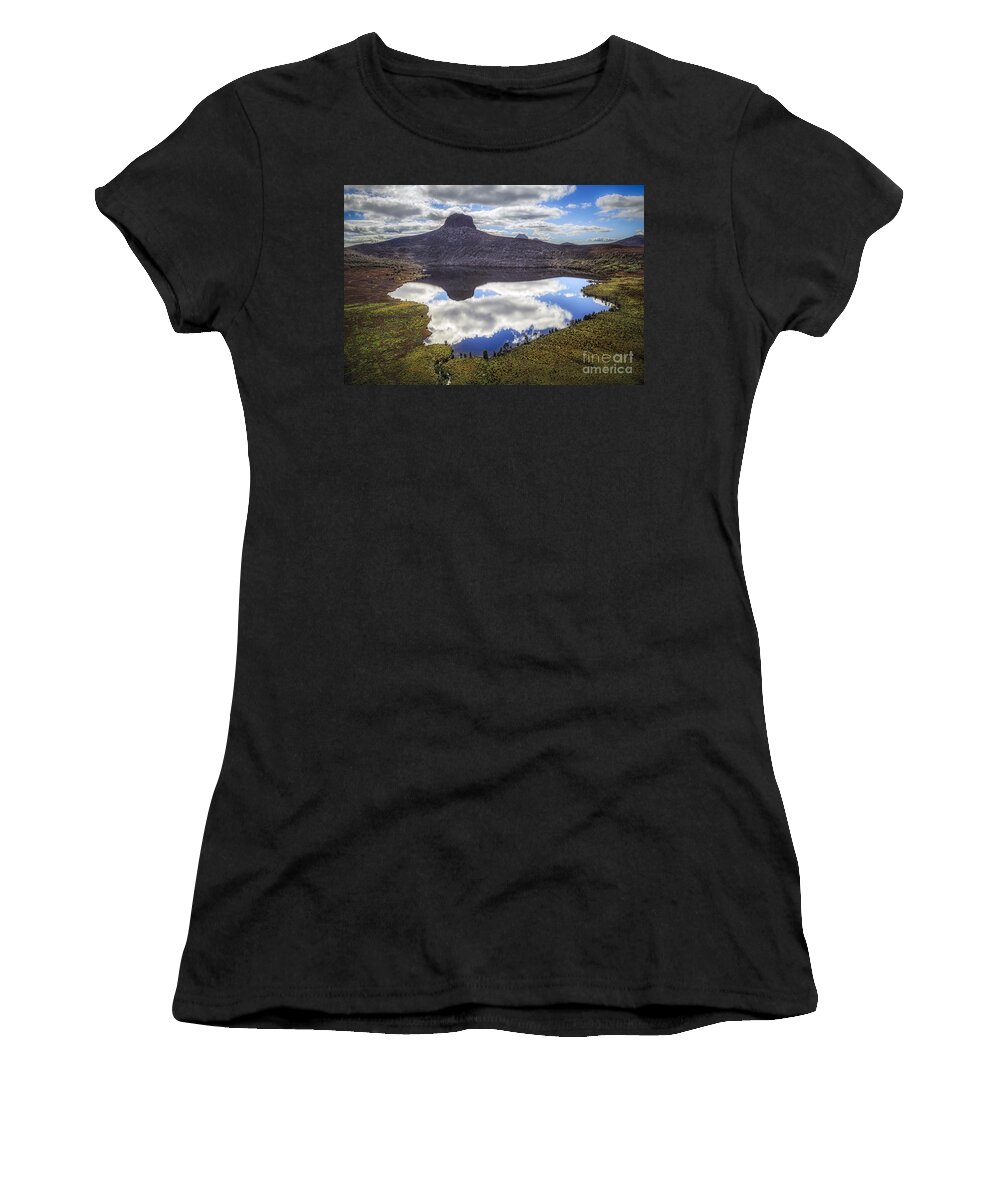 Kremsdorf Women's T-Shirt featuring the photograph Above The Earth. Below The Sky. by Evelina Kremsdorf