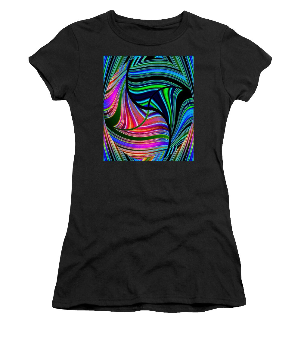 Abstract Women's T-Shirt featuring the digital art Abstract Fusion 278 by Will Borden