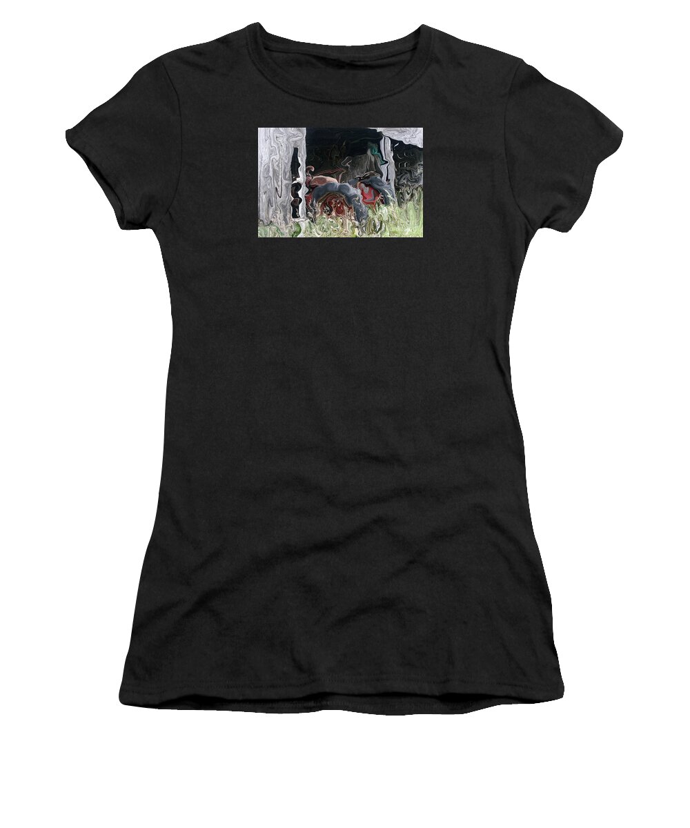 Tractor Women's T-Shirt featuring the photograph Abstract Tractor by Rick Rauzi