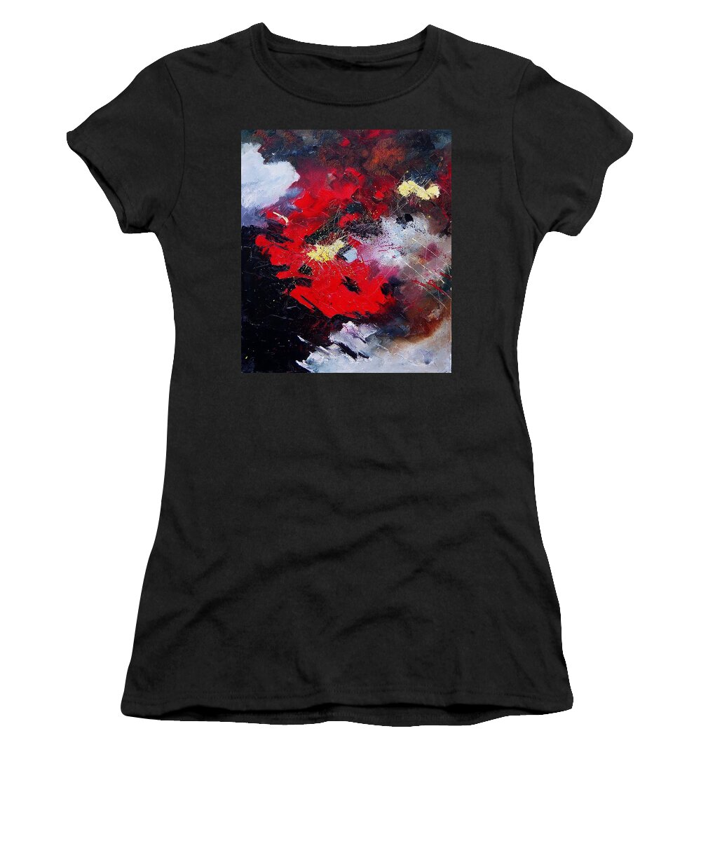 Abstract Women's T-Shirt featuring the painting Abstract070406 by Pol Ledent