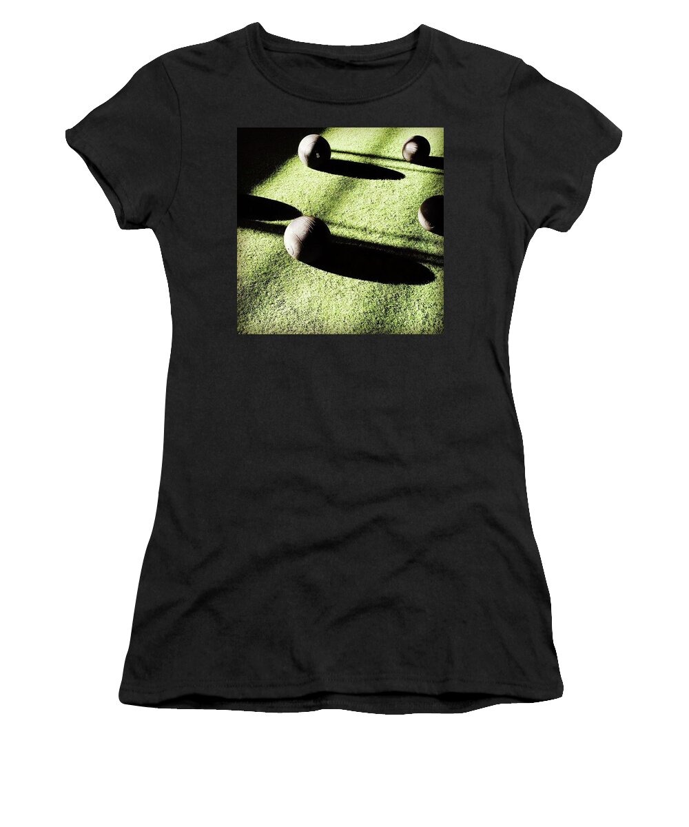 Minimalist Women's T-Shirt featuring the photograph After The Morning Workout. Another by Ginger Oppenheimer
