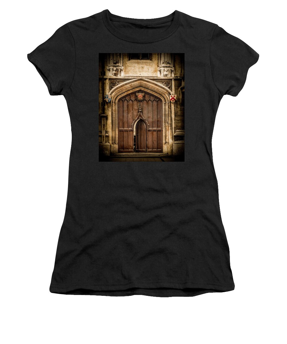 All Souls College Women's T-Shirt featuring the photograph Oxford, England - All Souls Gate by Mark Forte