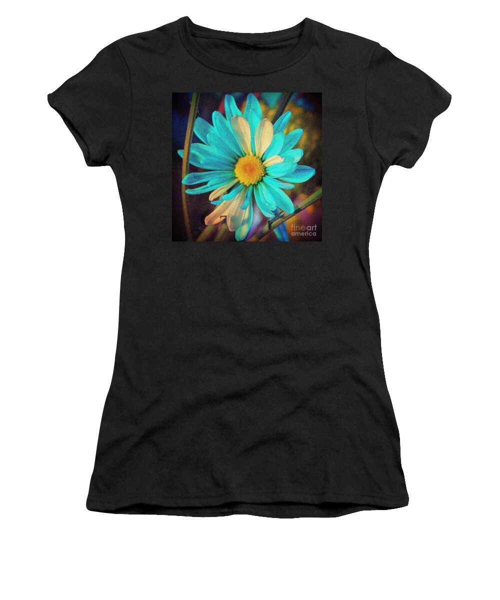 Flower Women's T-Shirt featuring the photograph Almost Blue by Julie Lueders 