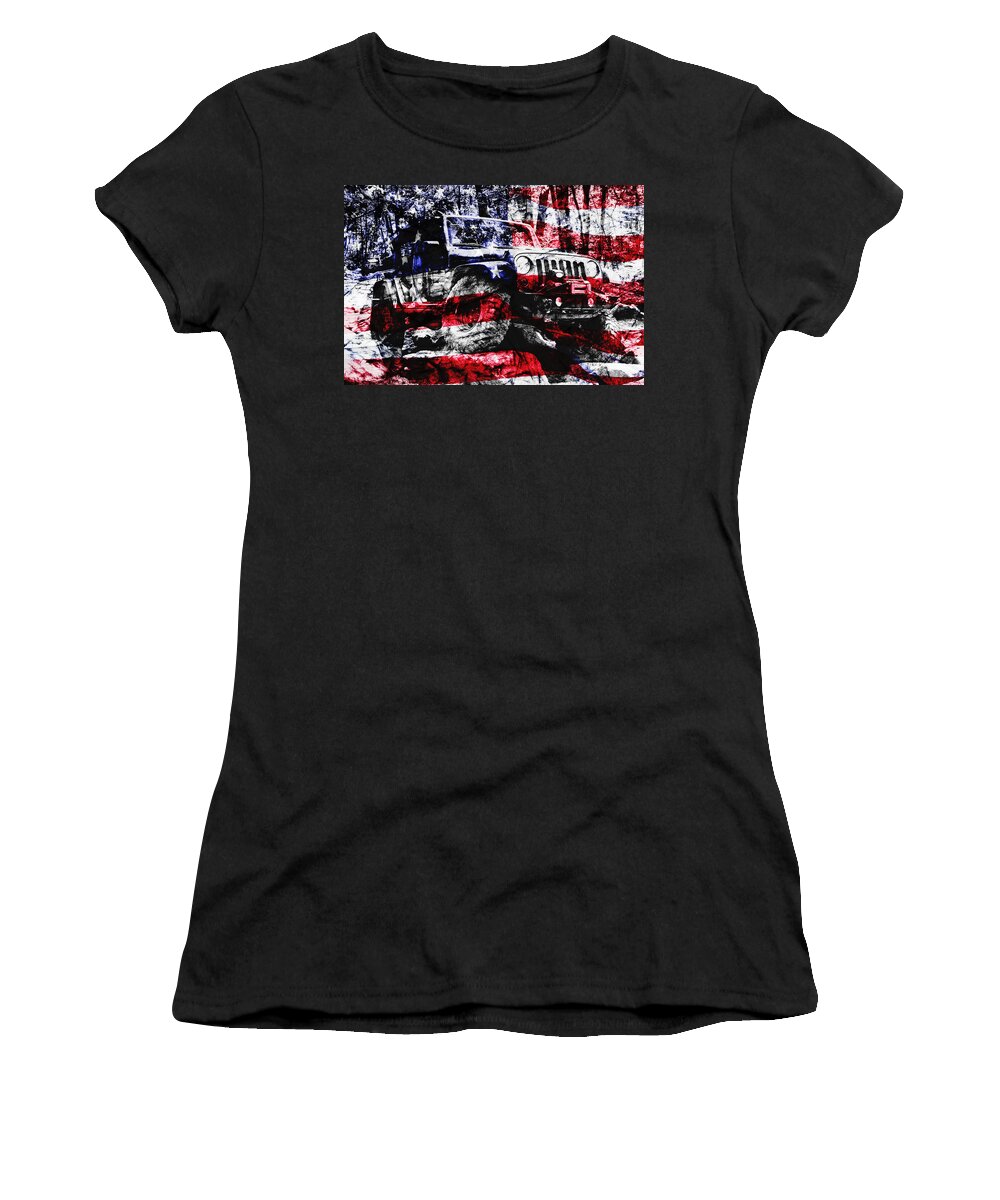 Jeep Women's T-Shirt featuring the photograph American Rock Crawler by Luke Moore