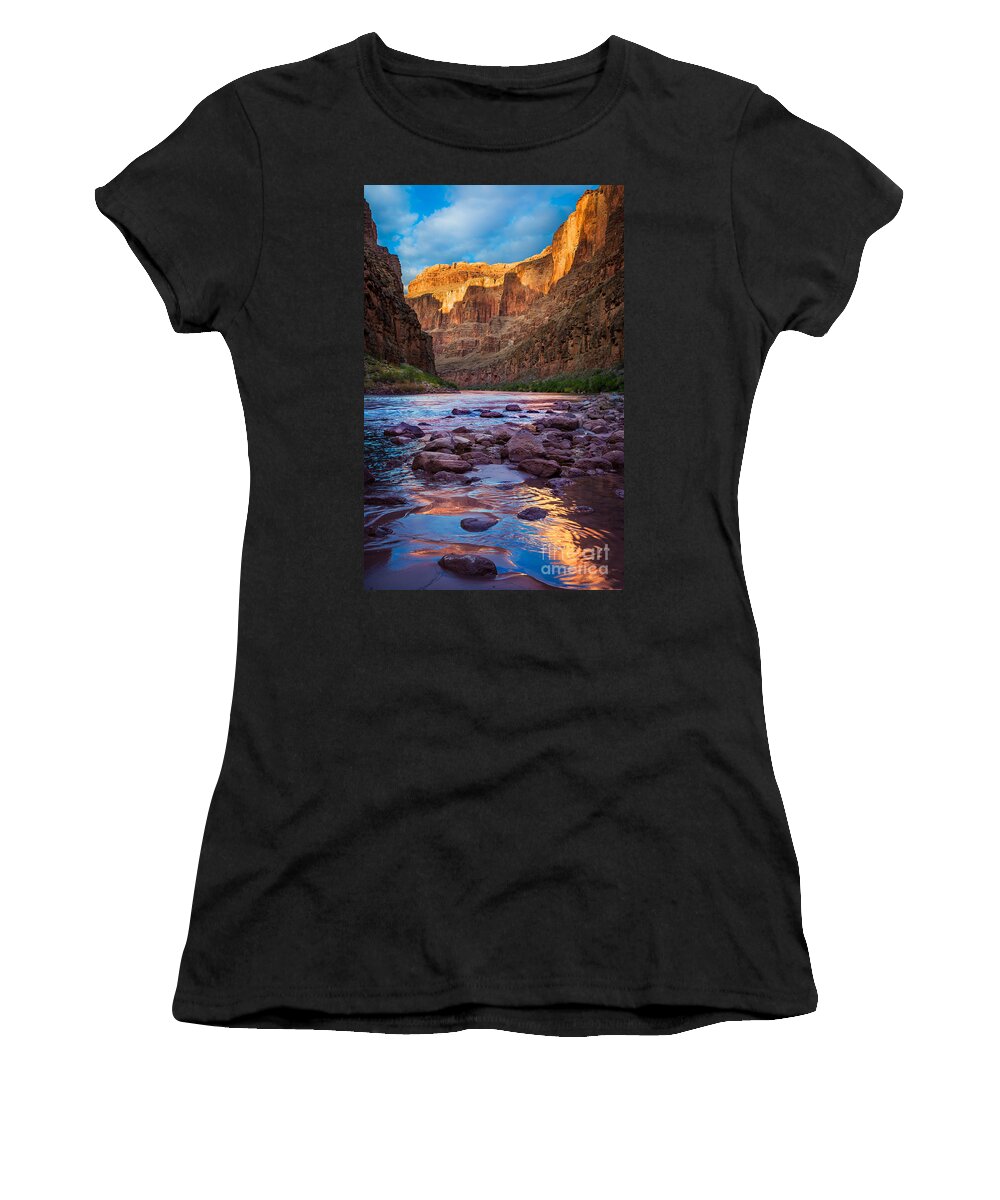 America Women's T-Shirt featuring the photograph Ancient Shore by Inge Johnsson