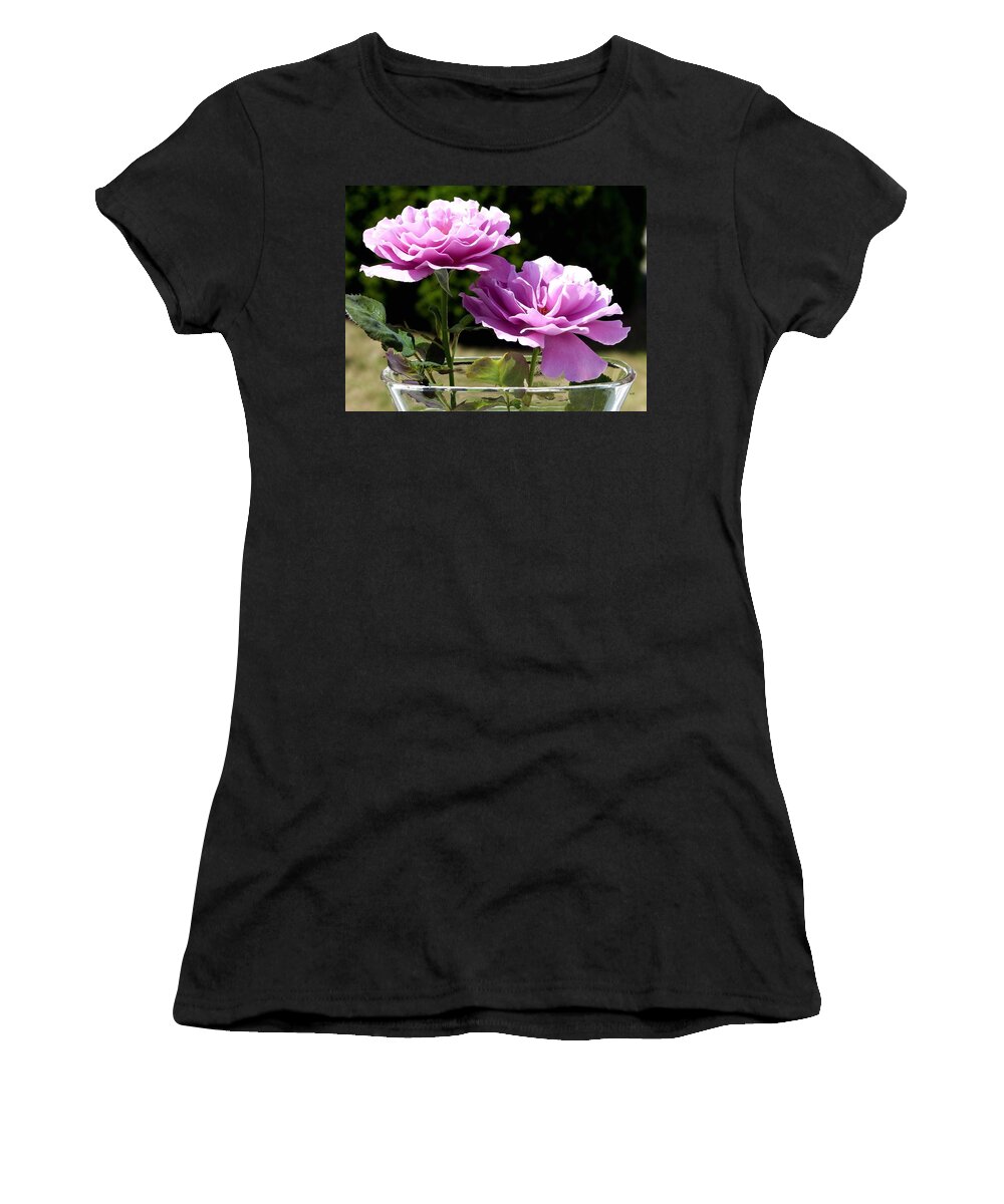 Roses Women's T-Shirt featuring the photograph Angel Face Cut Roses by Will Borden
