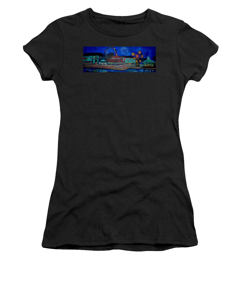 Asbury Art Women's T-Shirt featuring the painting Another memory of the Palace by Patricia Arroyo
