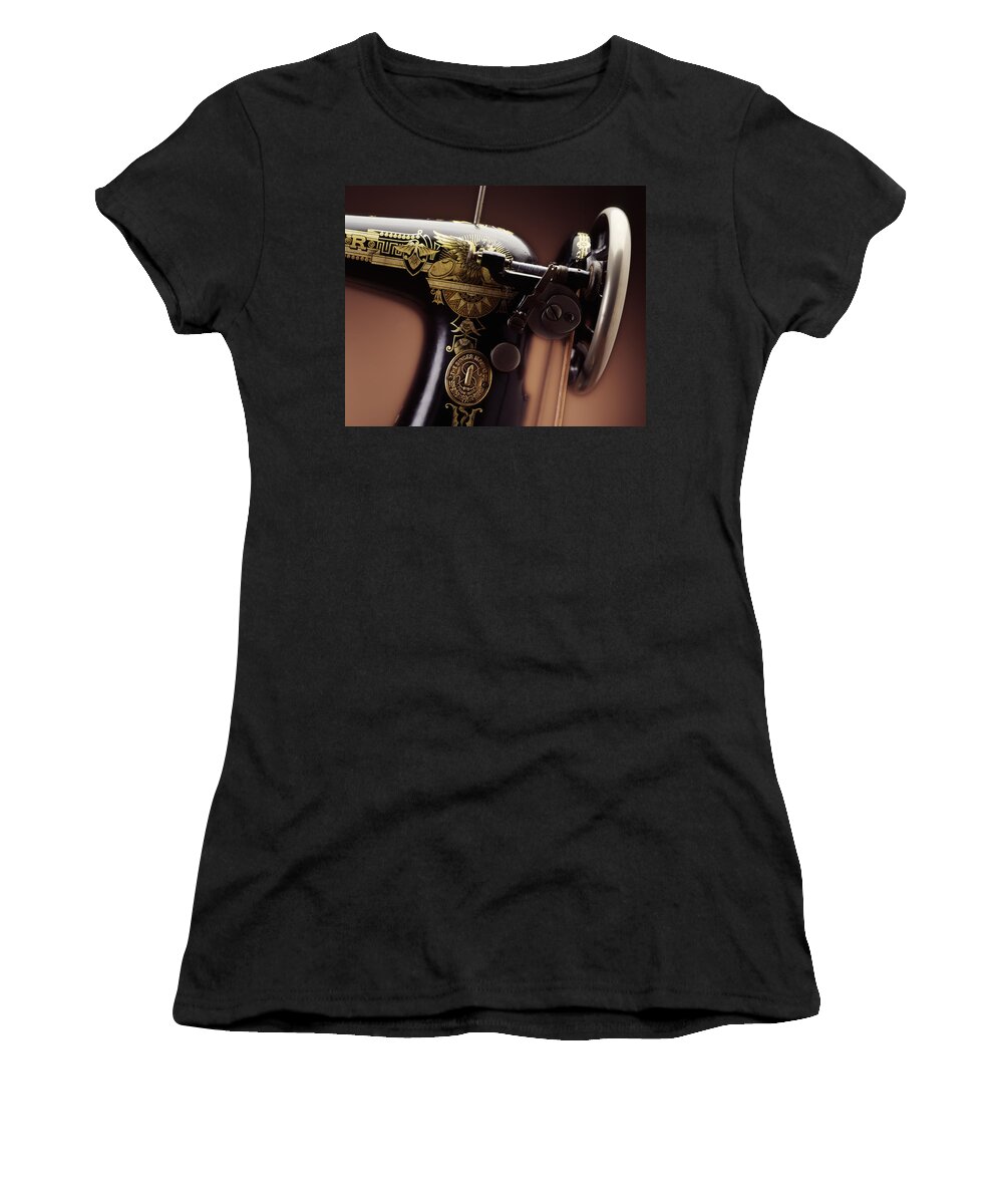 Singer Women's T-Shirt featuring the photograph Antique Singer Sewing Machine 4 by Kelley King