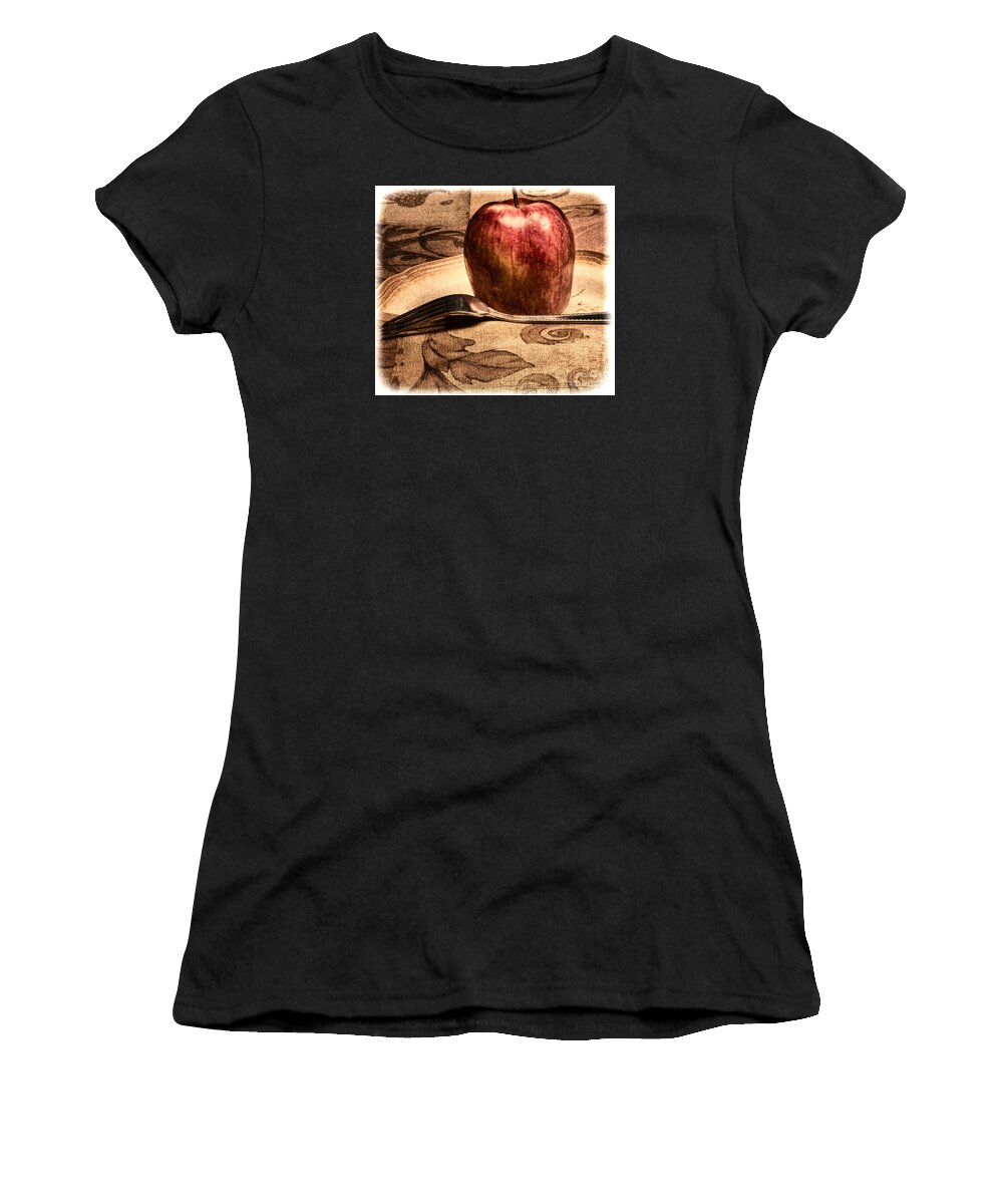 Apple Women's T-Shirt featuring the photograph Apple by Lawrence Burry
