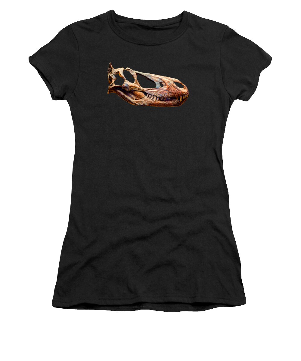 Gorgosaurus Skull Women's T-Shirt featuring the photograph Gorgosaurus Skull by Weston Westmoreland