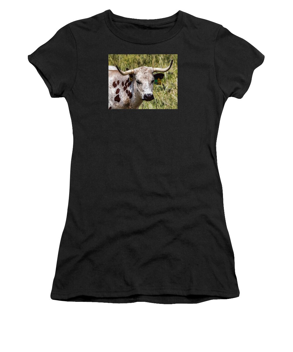 Bill Kesler Photography Women's T-Shirt featuring the photograph Call Me Spot by Bill Kesler
