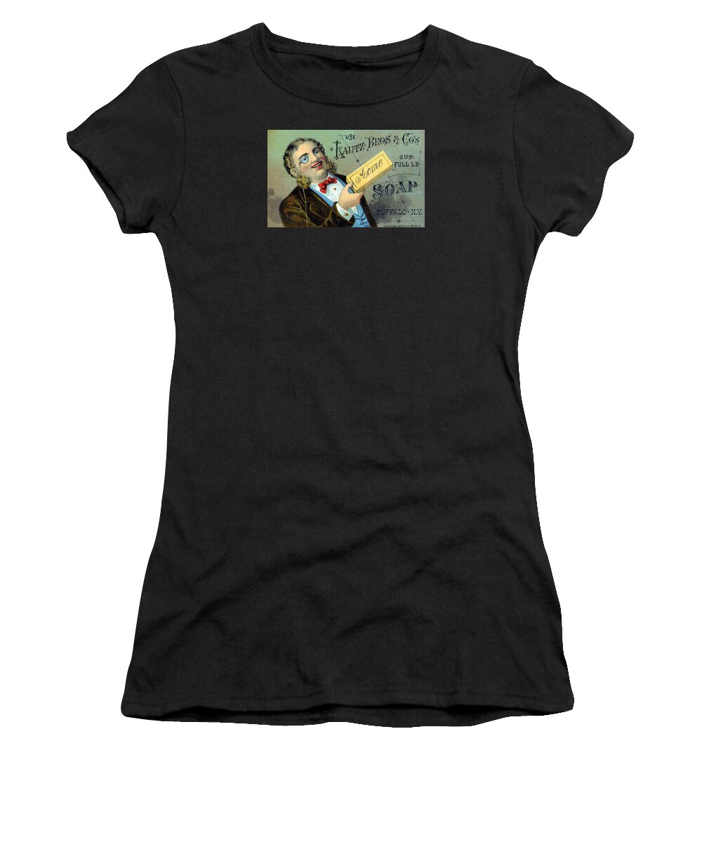 Vintage Women's T-Shirt featuring the painting 19th C. Lautz Brothers Soap by Historic Image
