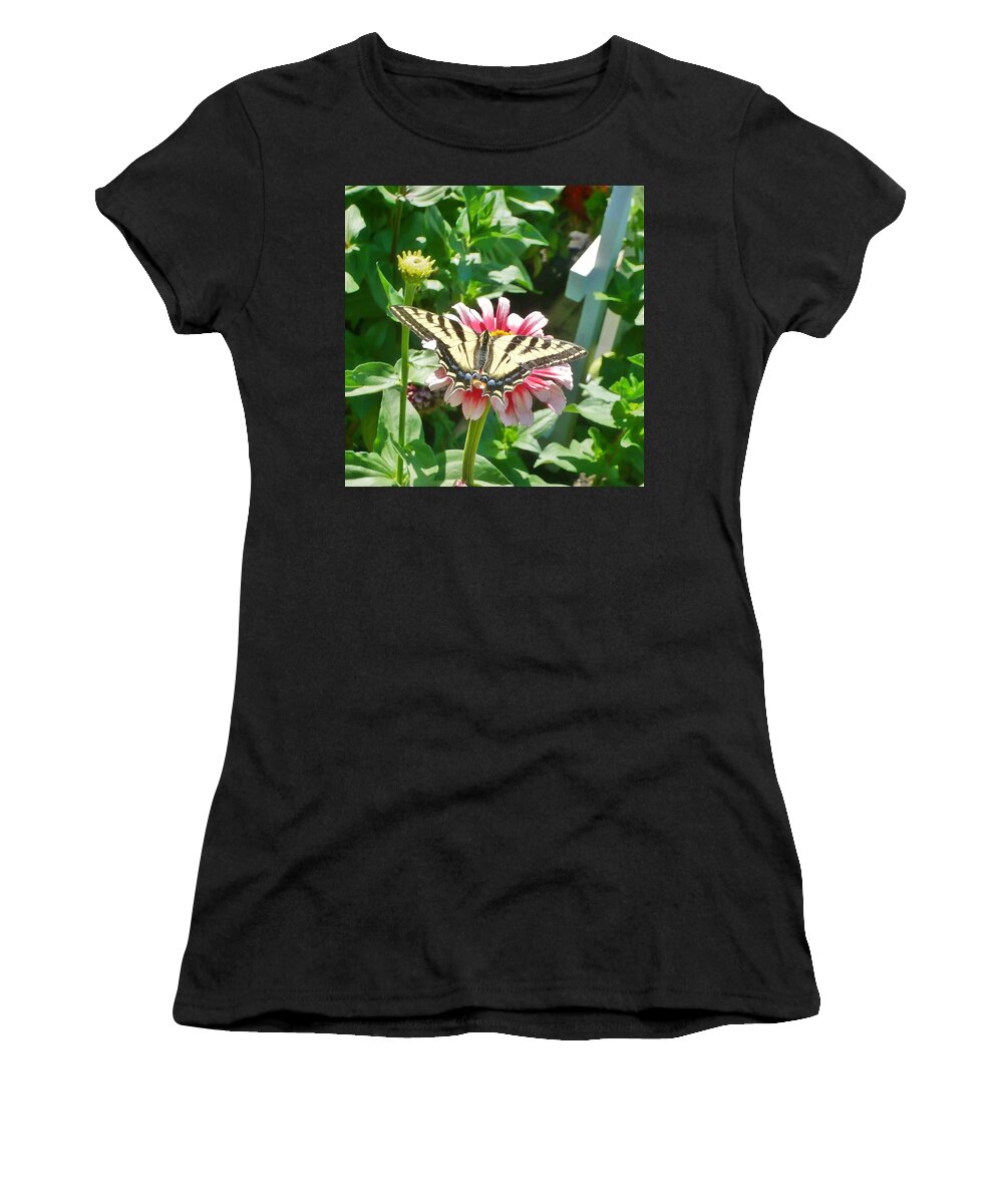 Butterfly Women's T-Shirt featuring the photograph At Rest by 'REA' Gallery