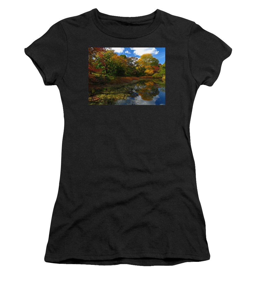 Autumn Women's T-Shirt featuring the photograph Autumn Landscape by Juergen Roth
