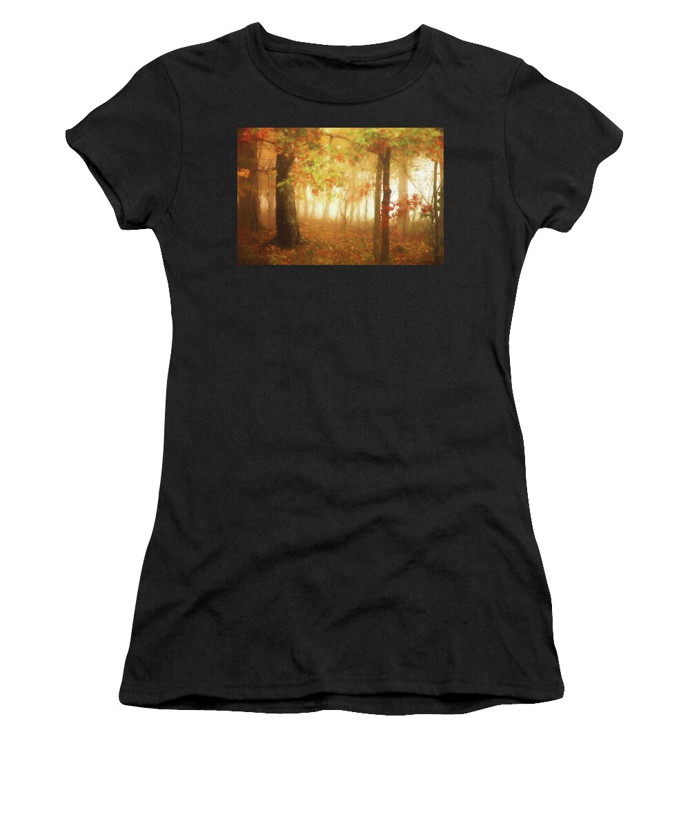 Autumn Women's T-Shirt featuring the photograph Autumn's Rainbow by Carrie Ann Grippo-Pike