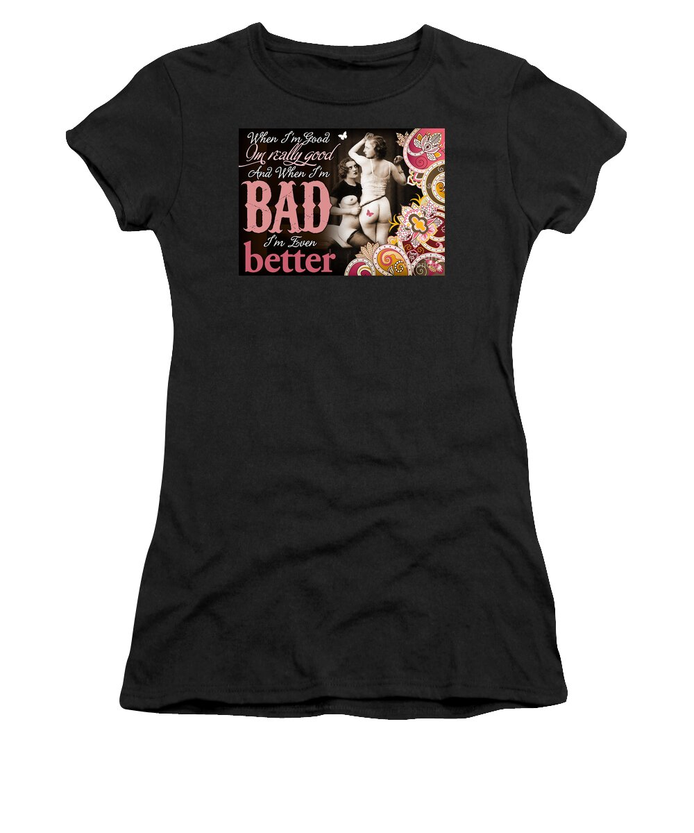 Nostalgic Seduction Women's T-Shirt featuring the photograph Nostalgic Seduction with Attitude by Chris Andruskiewicz
